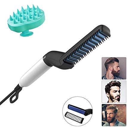 Mens Beard And Hair Curling Straightener (Modelling Comb)