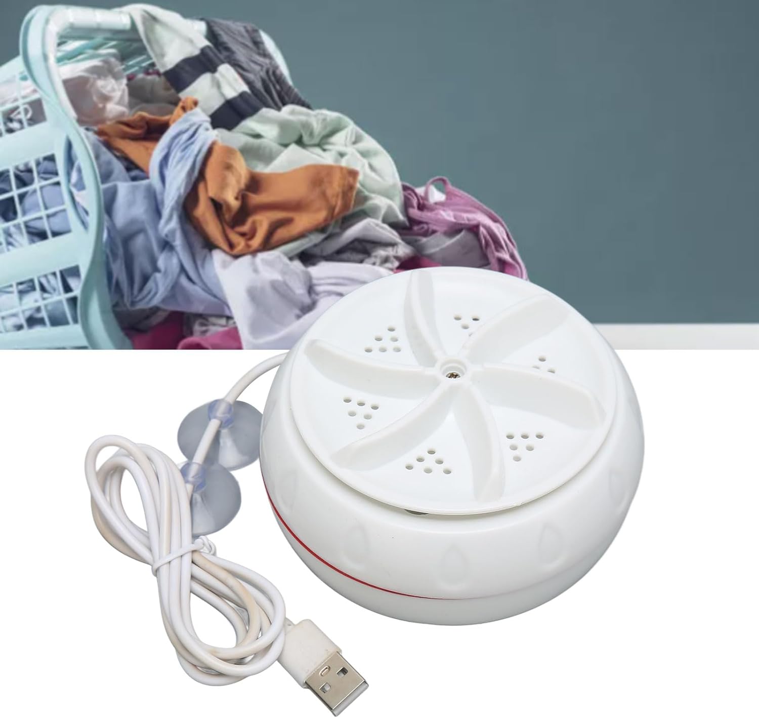 Mini Washing Machine Turbine Washing Machine Door Hinge  Lightweight Turbo Washer With Usb Cable For Home Camping College Rooms Use