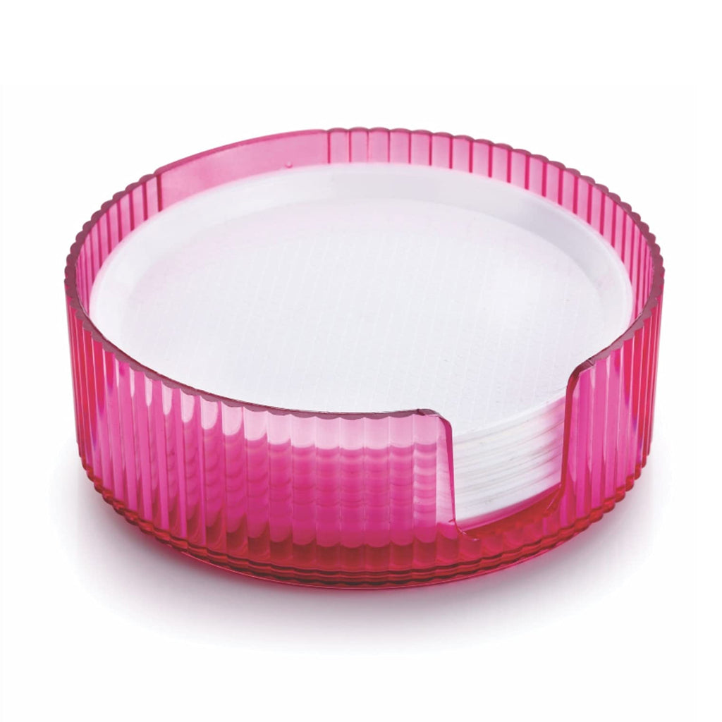 Coasters Set Of 6 Plastic Coasters Spill Protection For Table Desk Durable And Non Slip Plastic Coaster